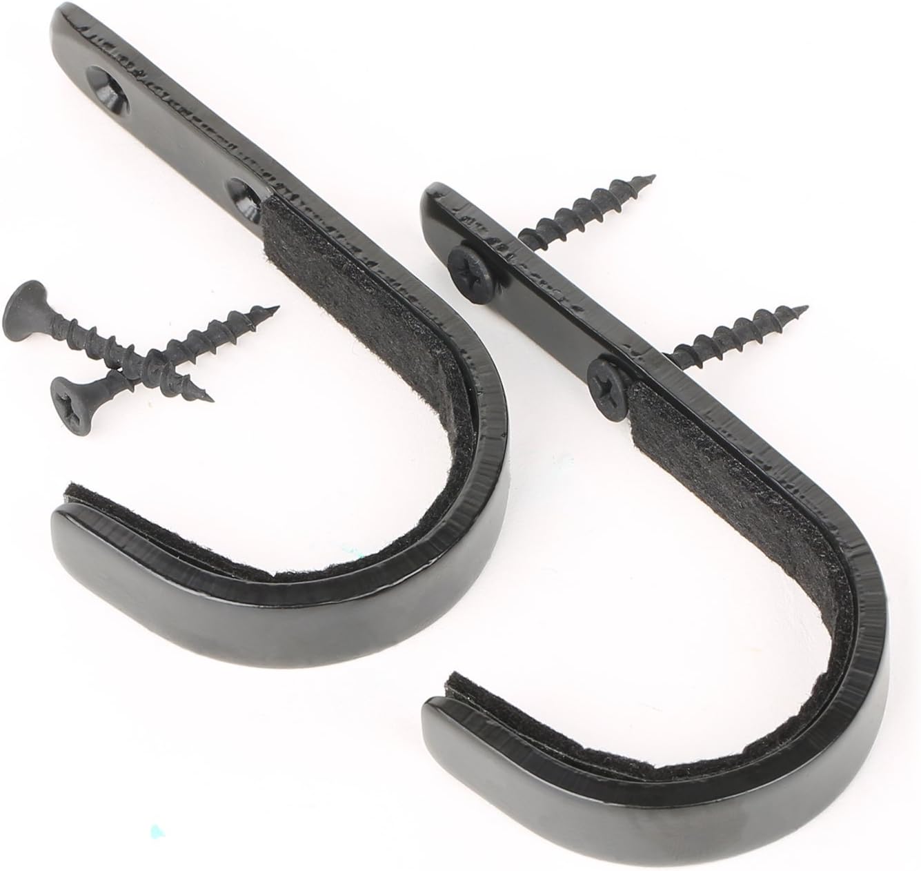 Gun Rack Shotgun Hooks Rifle Hangers Archery Bow Felt Lined Wall Mount