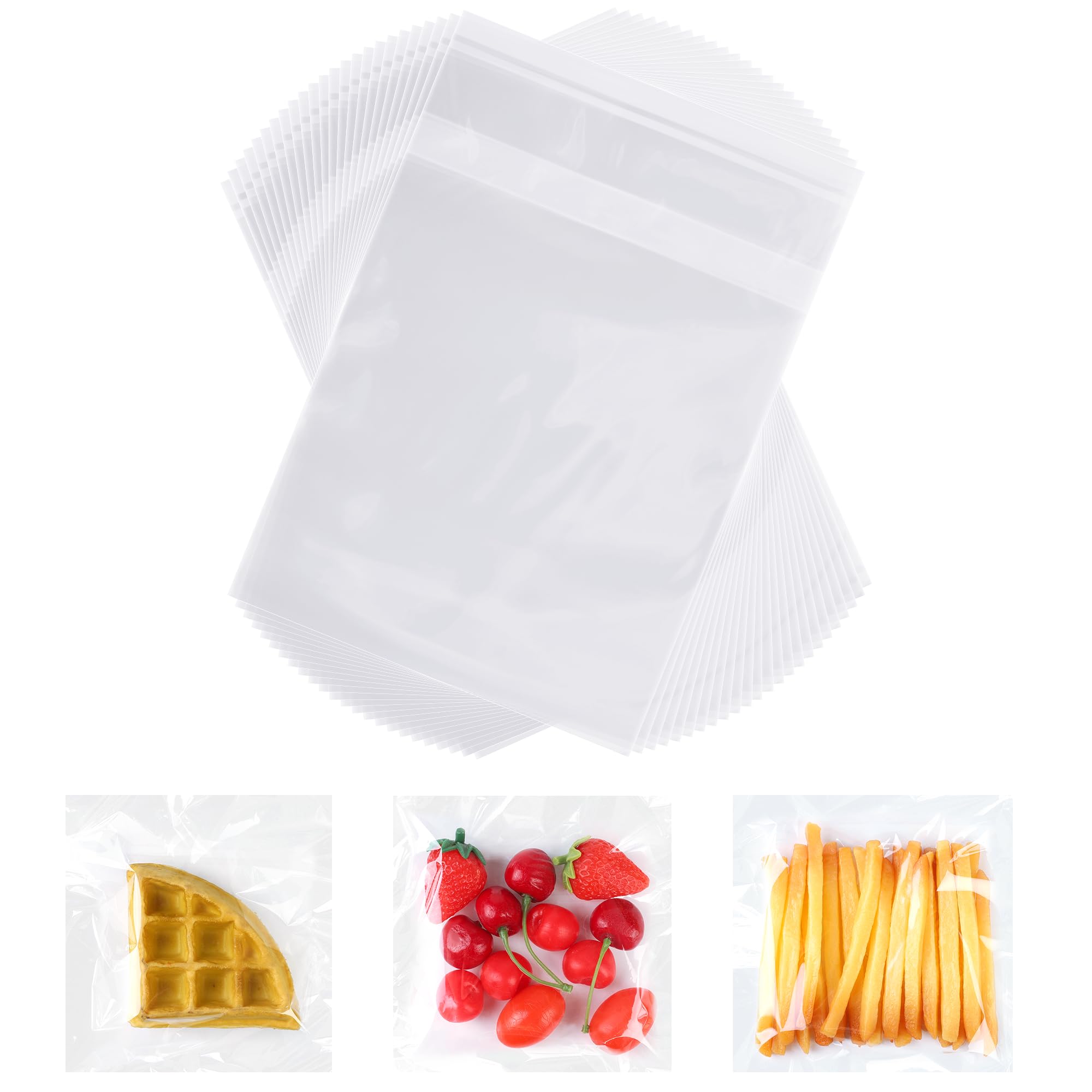 Cellophane Sweet Cookie Bags 300 Pack,5x7 inch (13x18cm) Clear Self Adhesive Sealable Plastic Bags,Food Safe OPP Small Cellophane Bag for Foods Sweets Cookies Gifts Jewelry Cards Pictures