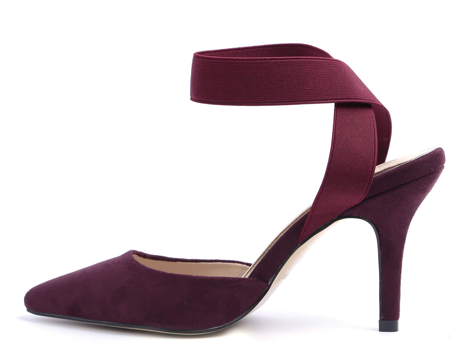 Greatonu Women High Heel Ankle Strap Closed Toe Sandals - Image 3