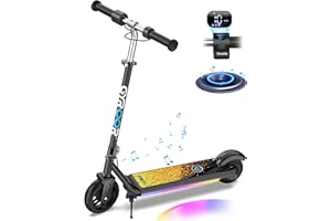Gyroor H30 Max Electric Scooter for Kids, LED Dispaly, 150W Powerful Motor, Dual Brake System, Adjustable Height and Speed, Best Presents for Kids