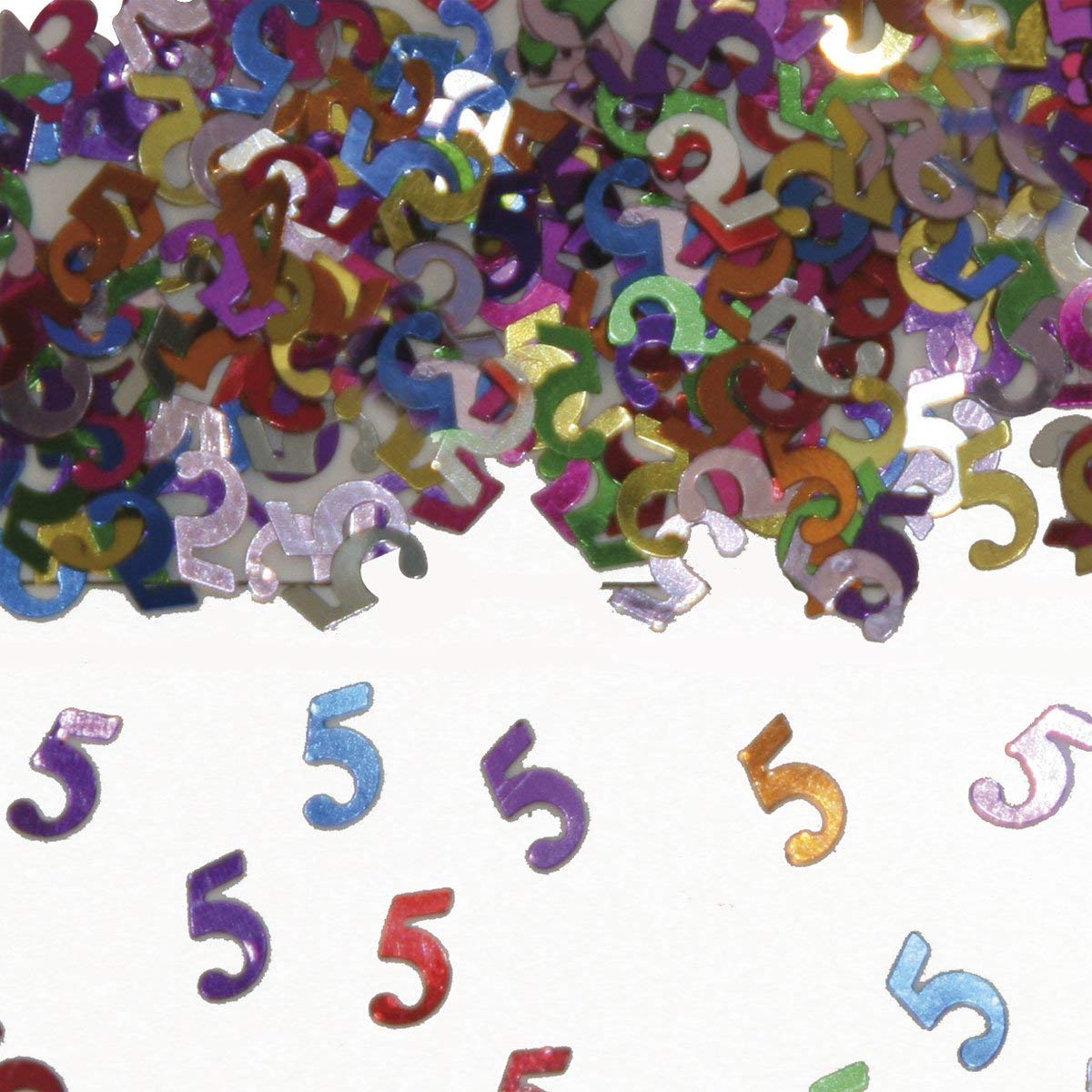 Folat - Party Confetti Number 5 - Multi colors