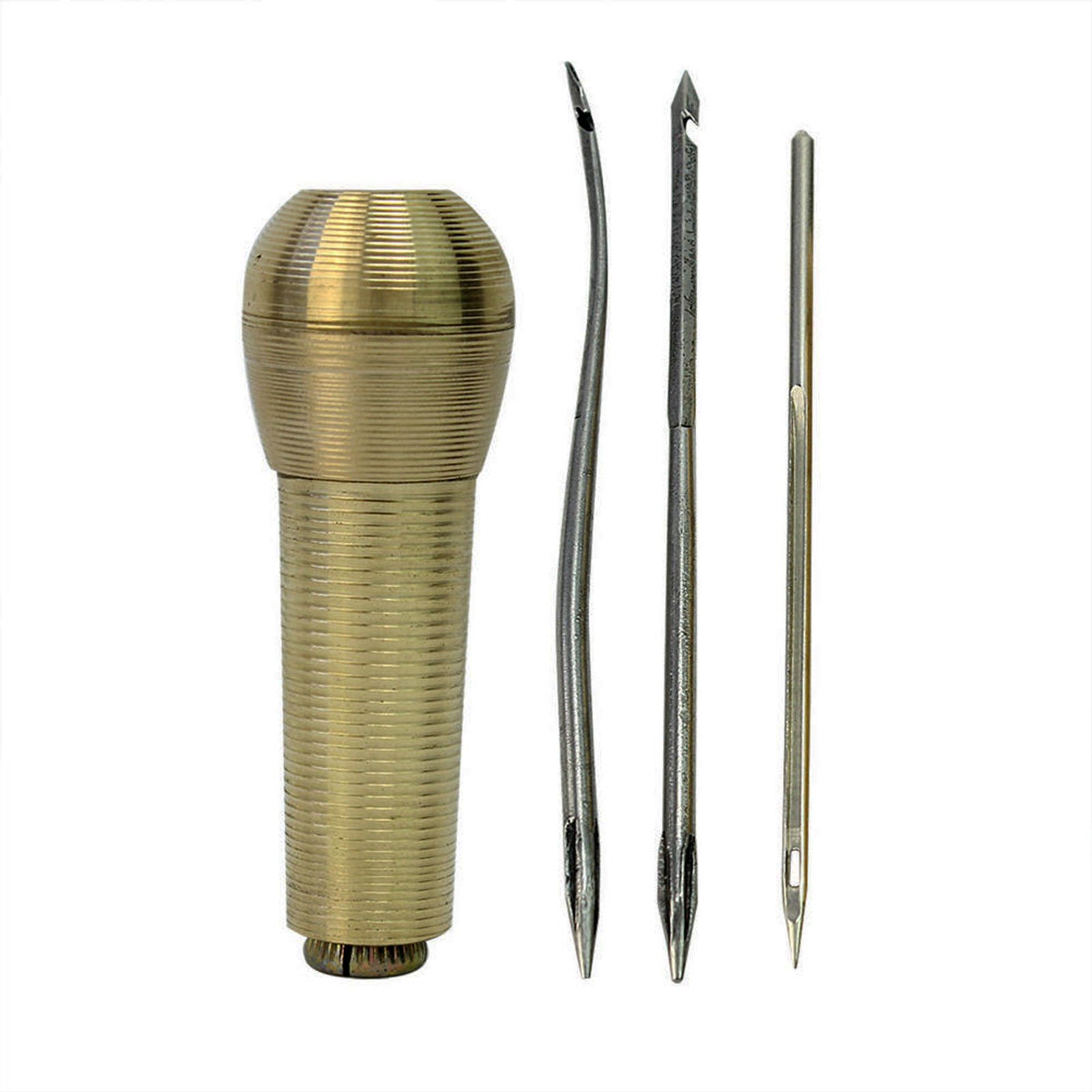 Lezna Interchangeable Leather Sewing Tool + 3 Professional Needles 4384