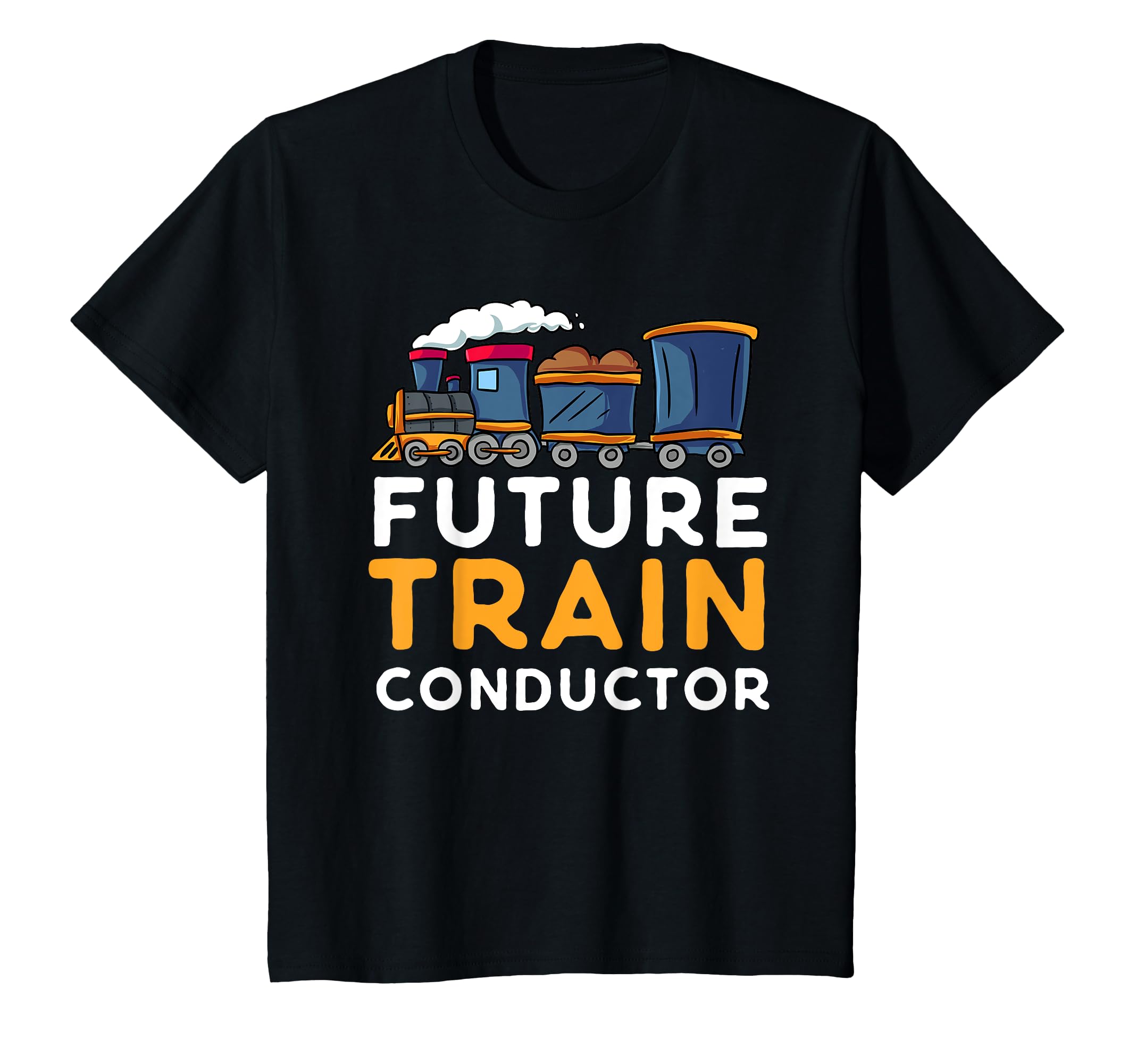 Steam Engine Gift for Toddlers Kids Future Train Conductor T-Shirt