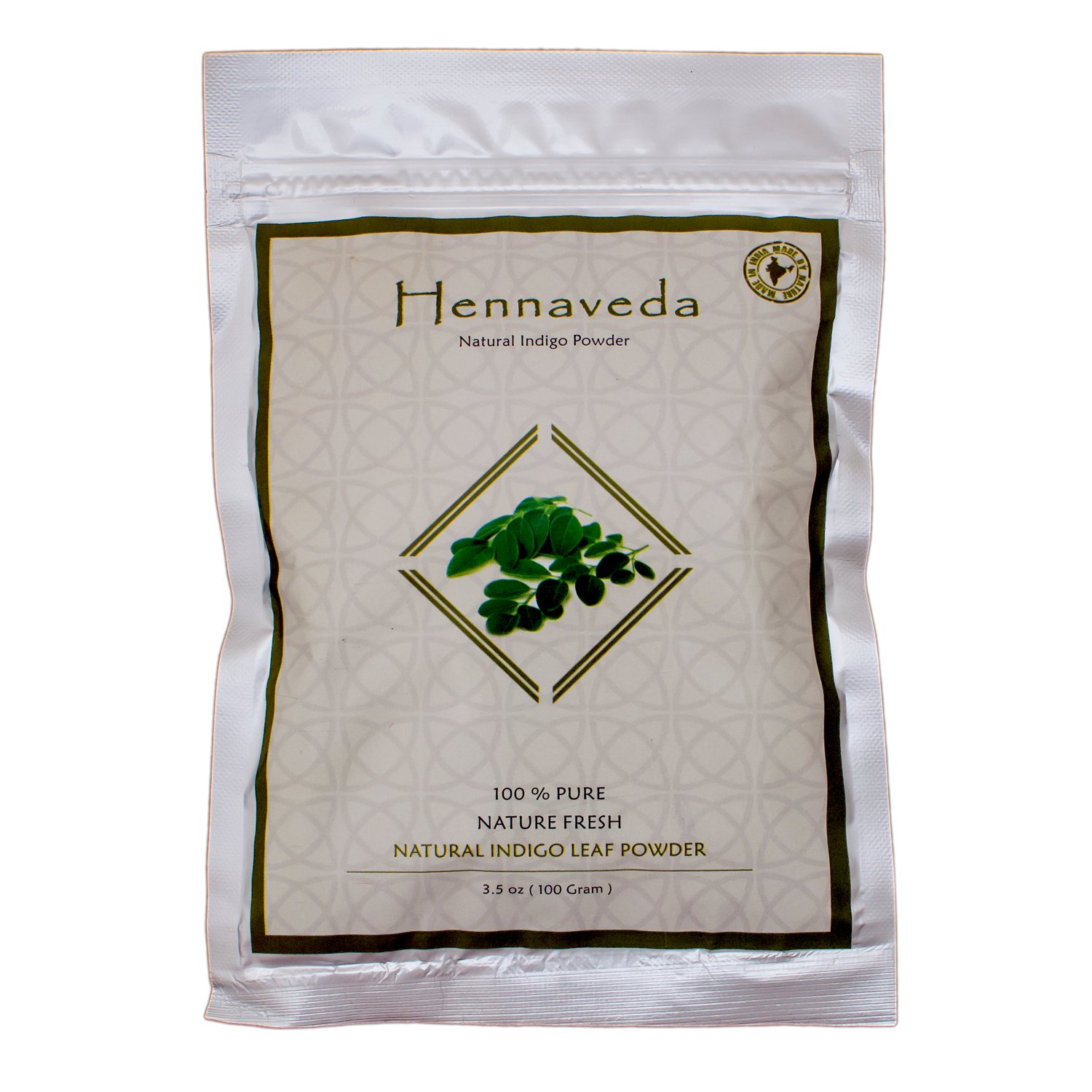 Hennaveda Indigo Powder 100 Indigofera, Pure Natural Indigo powder