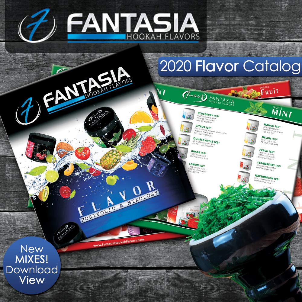 Fantasia Herbal, Hookah Shisha Flavors, Tobacco & Nicotine Free, Fruit
