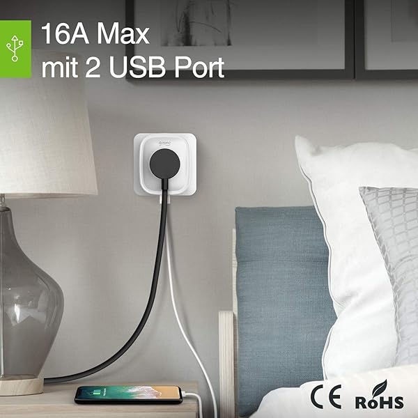 Wifi Enchufe Inteligente 16A 3680W Smart Plug Mini Gosund para Controlar Dispositivos Desde Cualquier Lugar Compatible con AlexaGoogle Home Temporizador Monitor de Energa 4 Pack