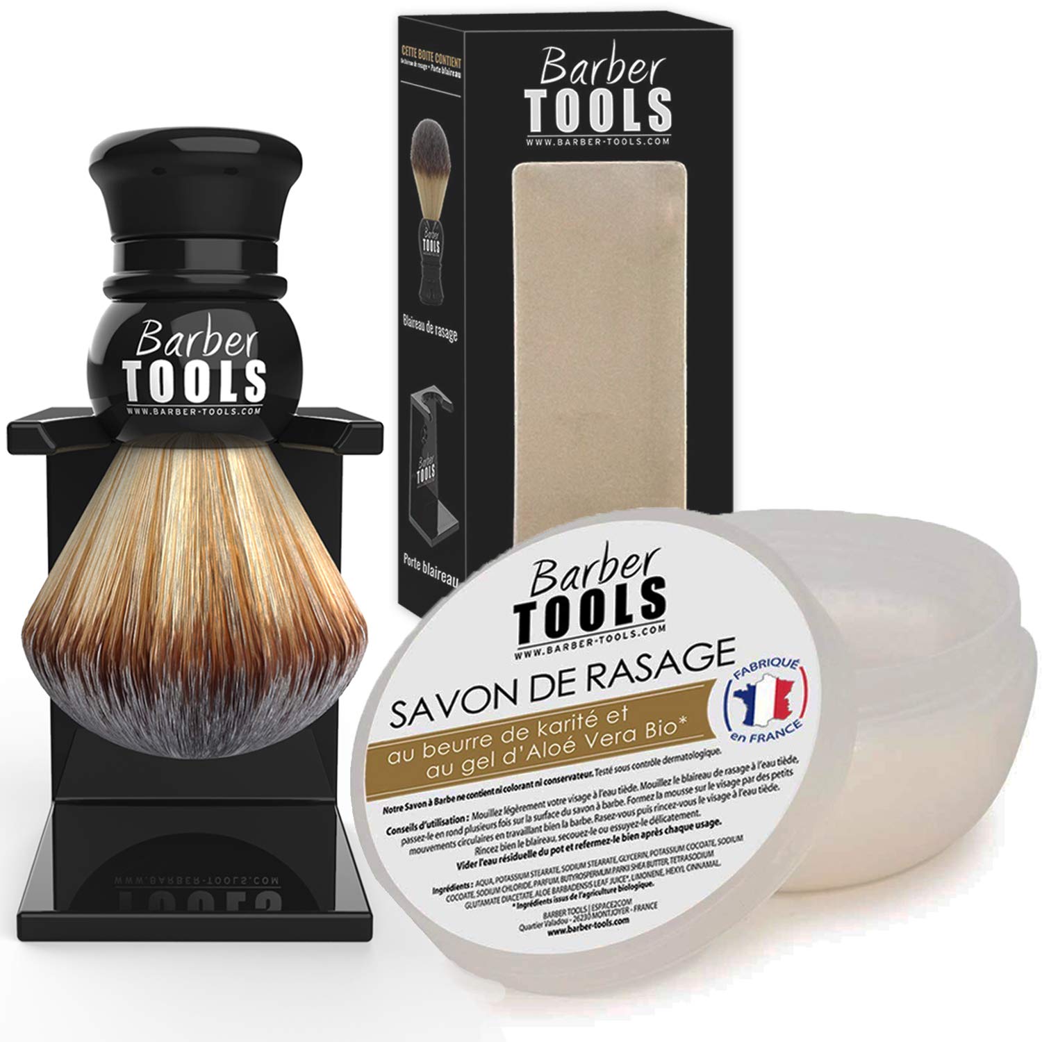 Shaving kit | Shaving brush with badger holder + shaving soap 150ml ✮ BARBER TOOLS ✮