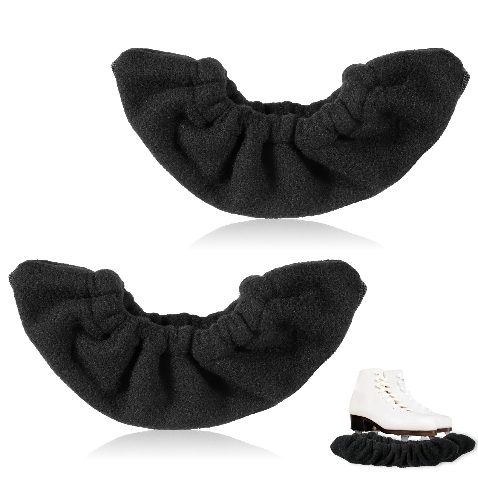 Photo 1 of Tweruna 1 Pair Ice Skate Guards, Ice Skate Blade Cover for Men Women, Hockey Skates Guards Blade Protector Cover for Figure Hockey Skates, Black
