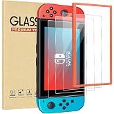 Jngnpn 3-Pack Tempered Glass Screen Protector for Switch Model 2017 [6.2 Inch],with Alignment Frame Transparent HD Clear, Anti Scratch, Bubble Free, Easy Installation, 9H Hardness, Ultra Thin