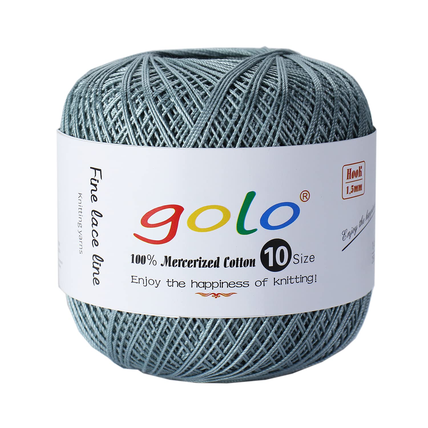 golo Crochet Thread Size 10 Yarn for Hand Knitting Crochet Yarn (Grayish green-616) — image 1