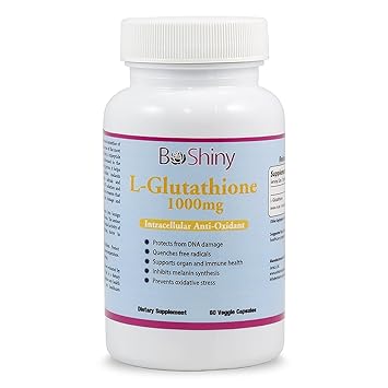 L Glutathion Skin Lightening aufhellende Pillen 1000mg Antioxidant Anti Aging zur Unterstützung der Leber Gesundheit Hilfe Im