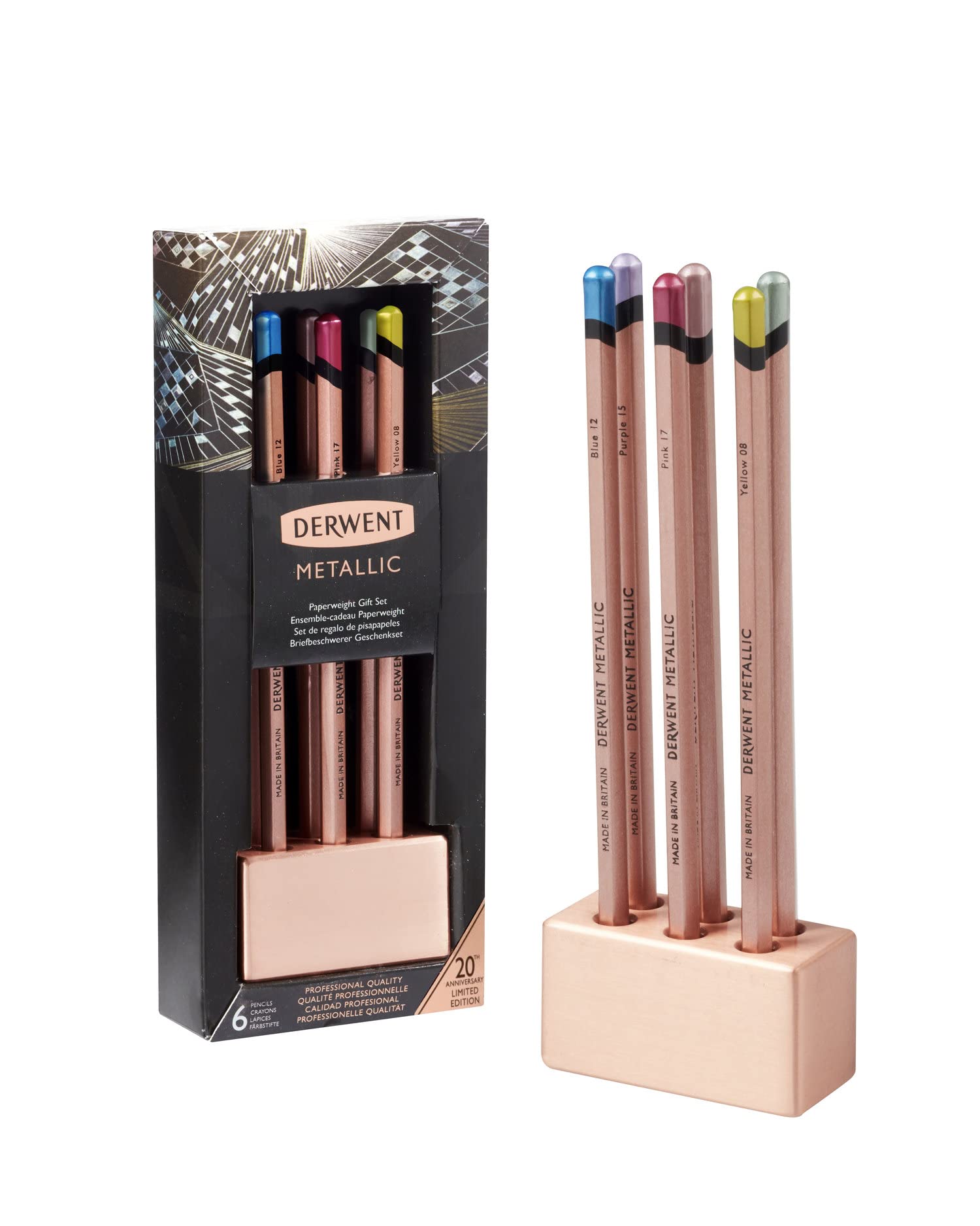 Derwent Metallic Copper Paperweight Multicoloured, One Size, 2305626