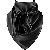 GERINLY Solid Color Wild Rag, Pure Cowboy Bandanas 35 Inch, Bolo Scarf for Men Women