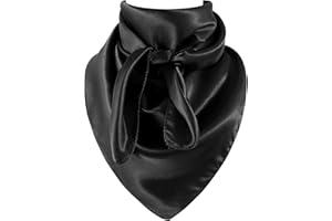 GERINLY Solid Color Wild Rag, Pure Cowboy Bandanas 35 Inch, Bolo Scarf for Men Women
