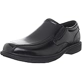 Nunn Bush mens Bleeker Street Slip on With Kore Slip Resistant Comfort Technology Loafer, Black, 9.5 Wide US