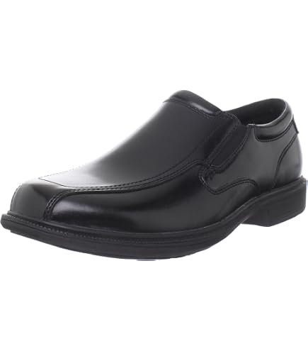 靴 SLIP-ON / BLACK (SMOOTH RETHER) Amazon.com | Nunn Bush mens Bleeker Street Slip on With Kore Slip