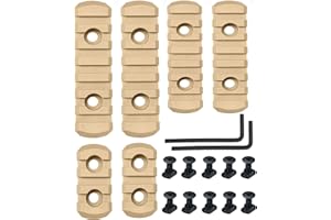 PECAWEN Polymer Picatinny Accessory Rail Single Picatinny Rail, 3 3 5 5 7 7 Slots, with 13 T-Nuts & 13 Screws & 2 Allen Wrench