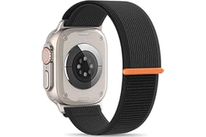 HEARTBOOM Patenting Trail Loop Band Compatible with Apple Watch Bands 44mm/45mm/46mm/49mm/42mm iWatch Bands for Men Women, Soft Nylon Sport Loop Strap for iWatch Ultra/Ultra 2 Series 10 9 8 7 6 5 4 3 2 1 SE