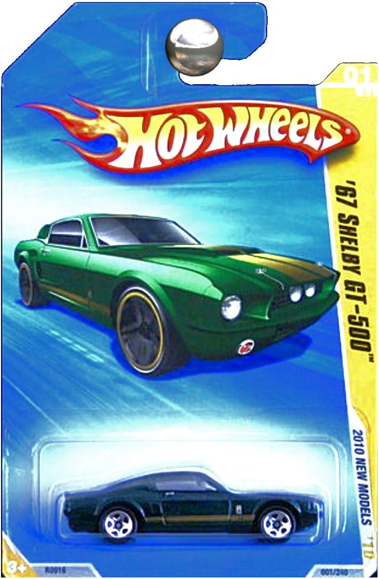 69 mustang boss 302 for sale on Amazon Com Hot Wheels 2010 New Models 1967 Ford Shelby Mustang Gt500 Gt 500 Green With Gold Stripes Toys Games