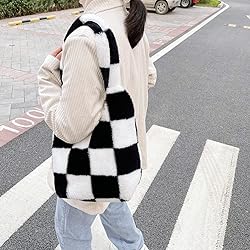 Plush Underarm Bag, Ladies Fluffy Shoulder