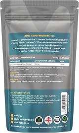 MOBU Zinc 100mg 120 Tablets | Immune & Fertility Support | Vegan UK Made view 7