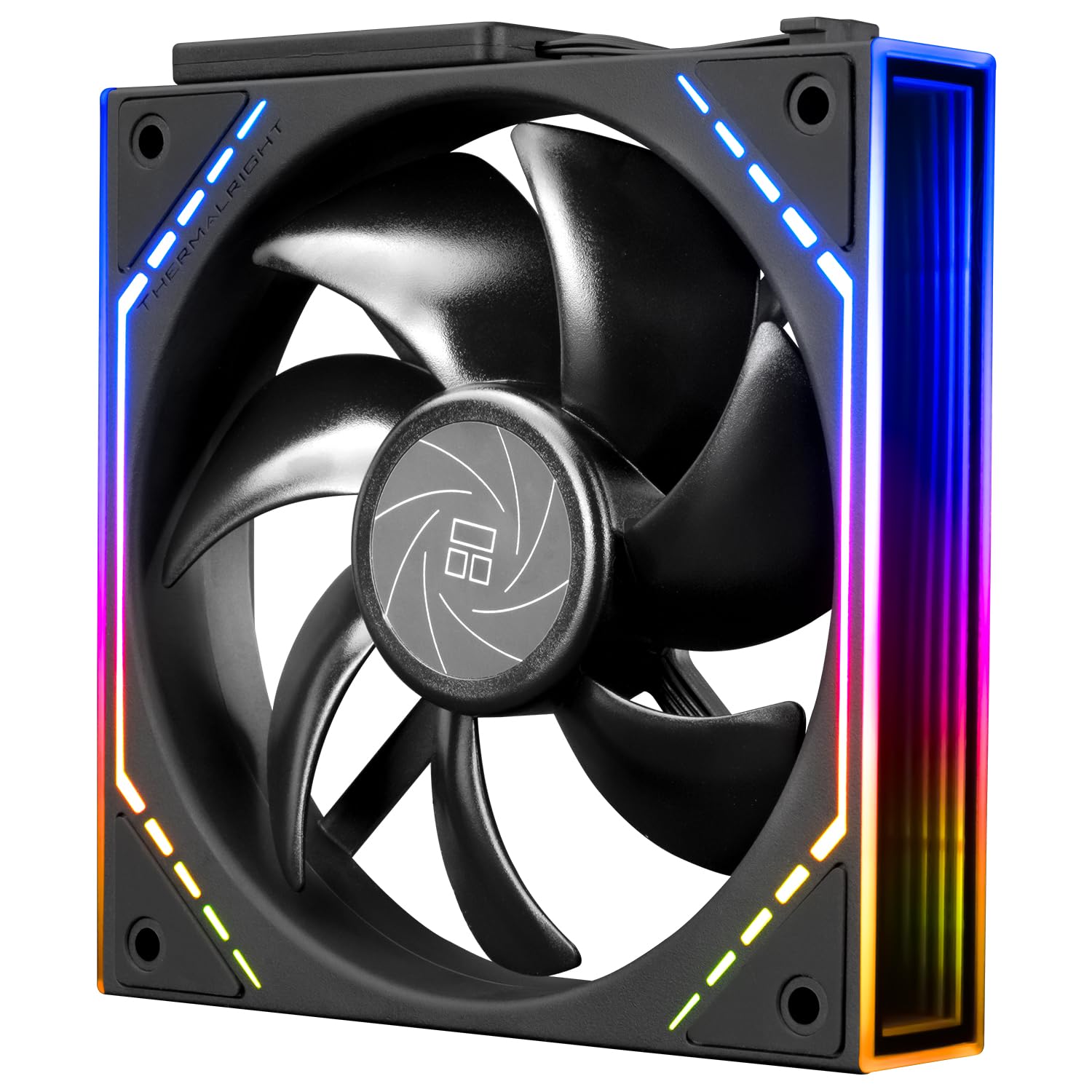 Photo 1 of Thermalright TL-M12Q CPU Fan 120mm Case Cooler, PWM Connector Silent Computer Cooling with S-FDB Bearing,PC Fan with ARGB Mirror Light Effect,Low Noise,Building Blocks Version PC Fan