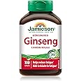 Jamieson Korean Red Ginseng, Panax Ginseng, Helps with Stress Response, Reduces Fatigue, Boosts Cognitive Health, and Helps E