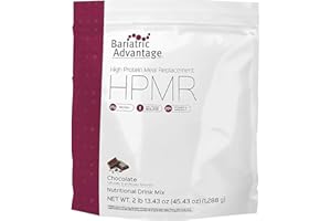 Bariatric Advantage High Protein Meal Replacement Drink Mix, Protein Powder Whey Isolate for Gastric Bypass and Sleeve Gastrectomy Patients, 27g Protein, Lactose Free - Chocolate - 28 Servings