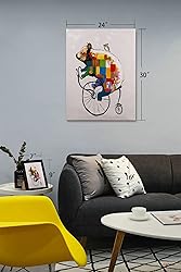 Art Hub Bear Cub Penny-Farthing Modern Pop Animal