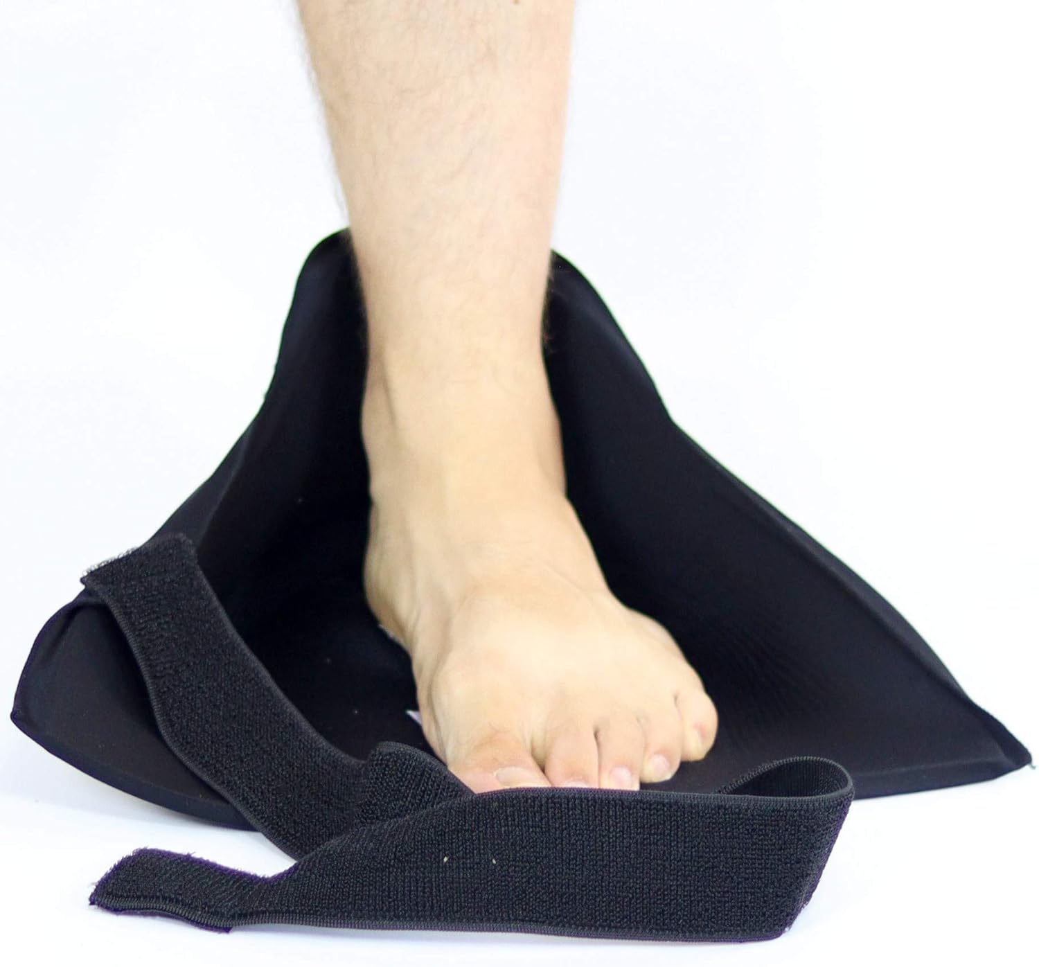 Elastic Ankle Ice Pack Wrap - Unleakable - Very Soft (Can't Freeze), Black, Medium - Image 5