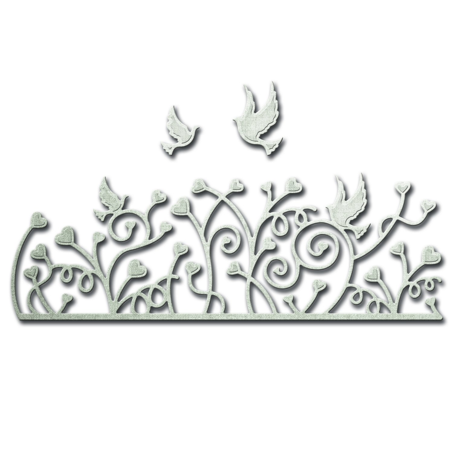 Spellbinders S4-481 Hearts A Flutter Die Template