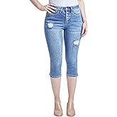 Royalty for Me Womens Royalty for Me Women's Vintage High Rise Capri Jeans