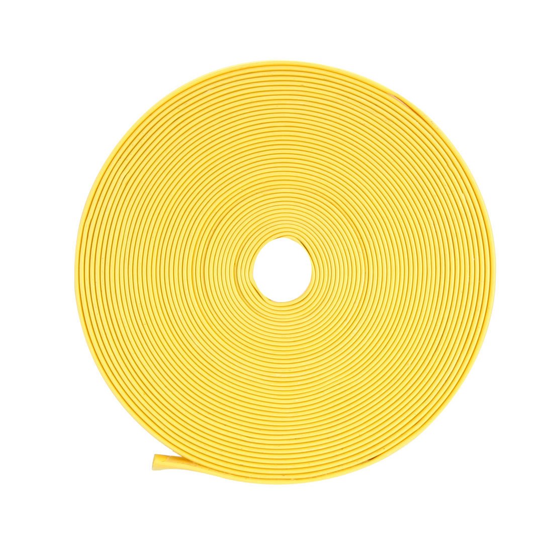 sourcing map Heat Shrink Tubing, 14mm Dia 23mm Flat Width 2:1 Heat Shrink Wrap Cable Sleeve Heat Shrink Tube 10m Yellow