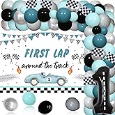 Amazon.com: Racing Car Themed 1st Birthday Party Decorations for Boys ...