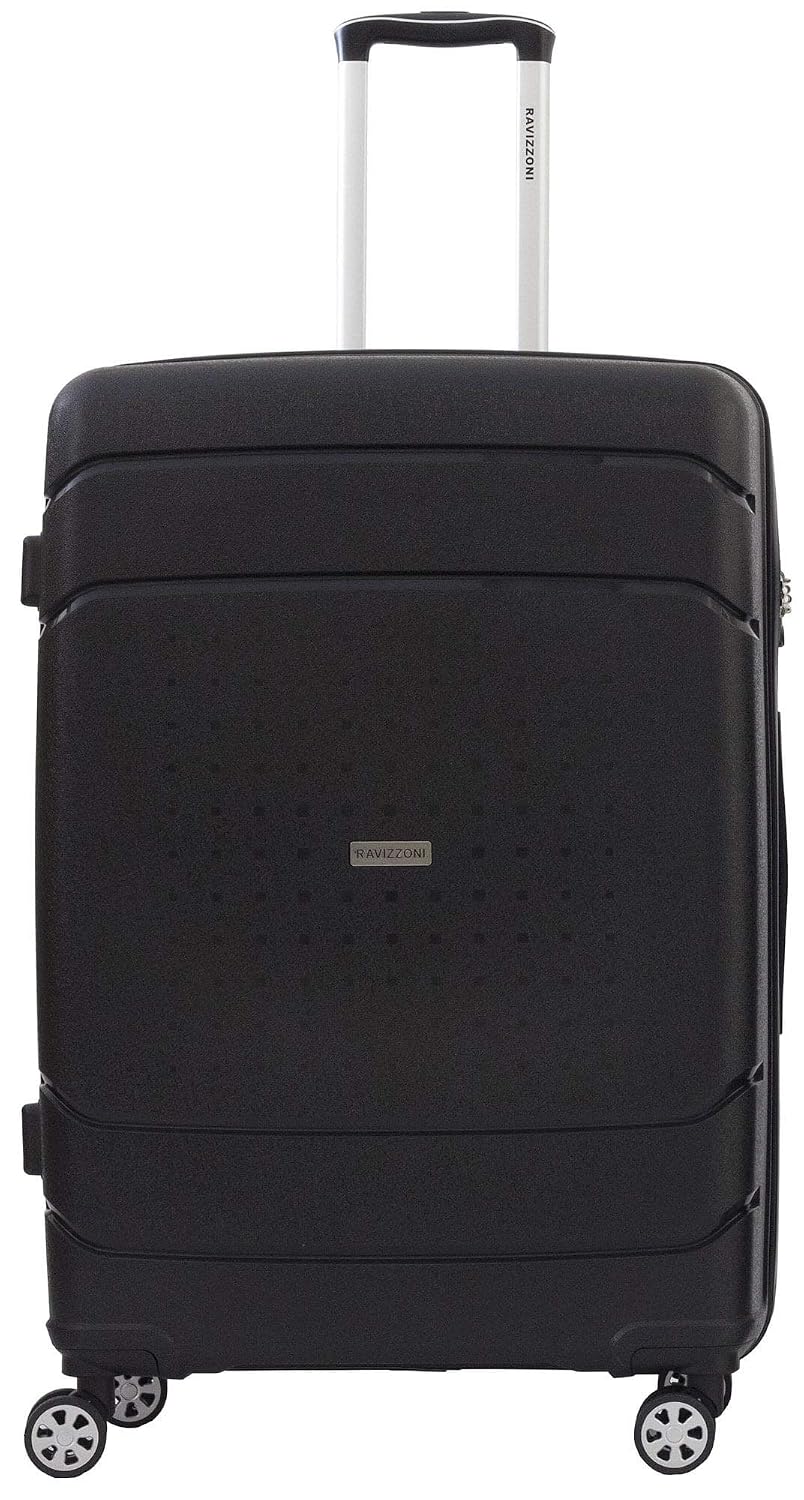 Bagaglio a mano Trolley Valigia Grande Rigida in Polipropilene 4 Ruote TSA  Ravizzoni Cuba Libre Nera urban-earth.co.uk