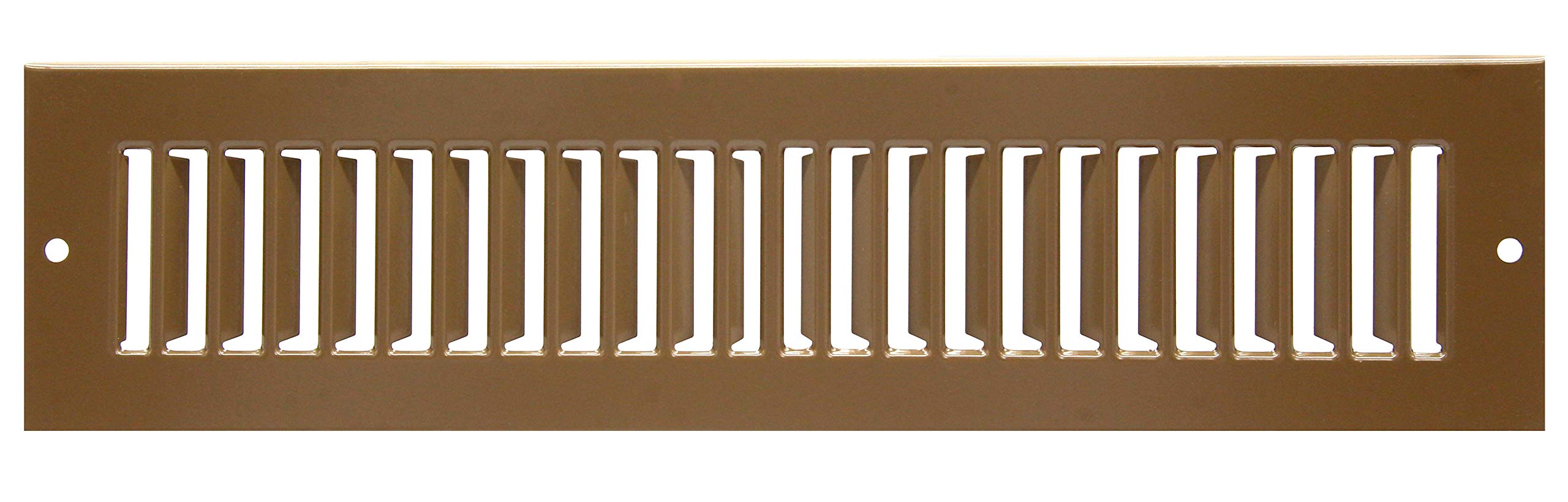 Photo 1 of HVAC Premium 4" x 10" [Duct Opening] Toe Kick Vent Grille - HVAC Register Cover [Outer Dimensions: 5.5 X 11.5] - Brown