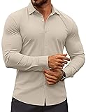 COOFANDY Men's Muscle Fit Dress Shirts Wrinkle-Free