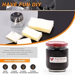 Rustark 1250Pcs Clear PVC Perforated Heat Shrink