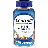 Centrum MultiGummies Gummy Multivitamin for Men, Multivitamin/Multimineral Supplement with Selenium, Antioxidants and Vitamin D3, Assorted Fruit Flavor - 170 Count