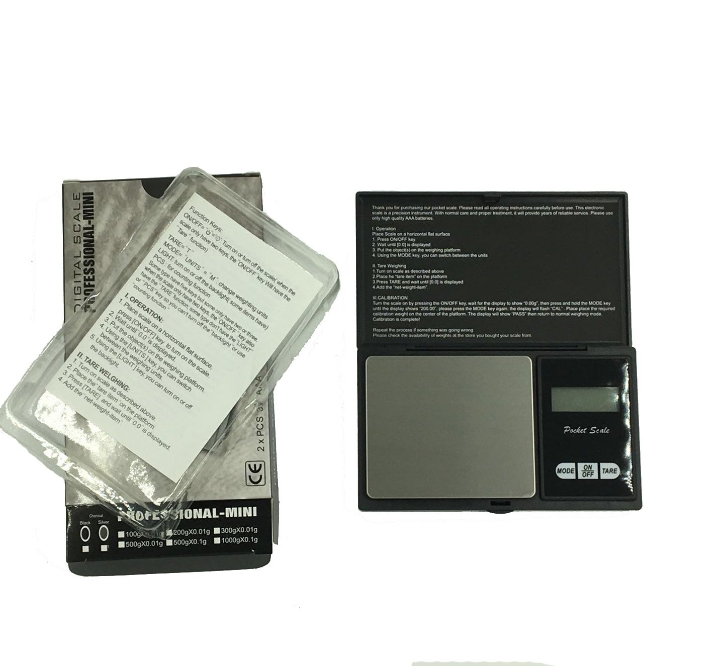 Digital Pocket Scale, Portable Scale 500g-0.01g ,Black