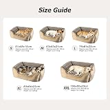 JOEJOY Dog Bed Medium Washable Calming Rectangle Plush Beige view 5