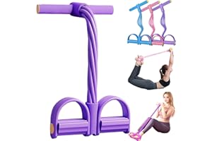 Fashion Puller Exercise, 8 Tube Pedal Resistance Device with Handles, Full Body Home Workout Band for Strength Training, Arms