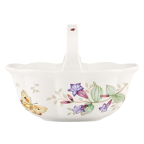 Lenox Butterfly Meadow Handled Basket Home & Kitchen