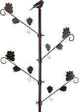 DIVCHI Bird Feeder Station Pole Hanging Feeding Station Metal Stand Garden Decor view 7