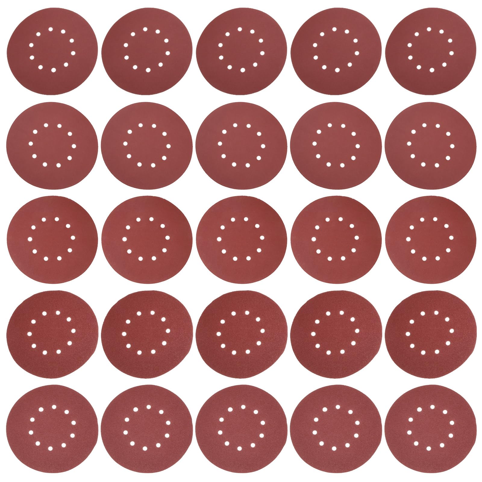 SG Store 25PCS 215mm 10-Hole Wall & Ceiling Sander Sanding Discs Hook and Loop Sanding Discs Grit 60/80/120/150/240 with 5 Each for Drywall Sander