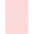 Eccolo Dayna Lee Collection Pink"Her Greatest Power" 8x6" Flexi-cover Journal/Notebook, Acid-free Lined Sheets