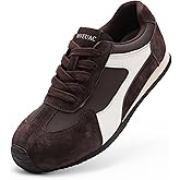 MVEUAC Women's Fashion Sneakers Genuine Leather Sneakers Casual Walking Shoes for Women.
