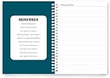 Lifestyle Planners Better Health Journal Teal A5 104 undated pages view 2