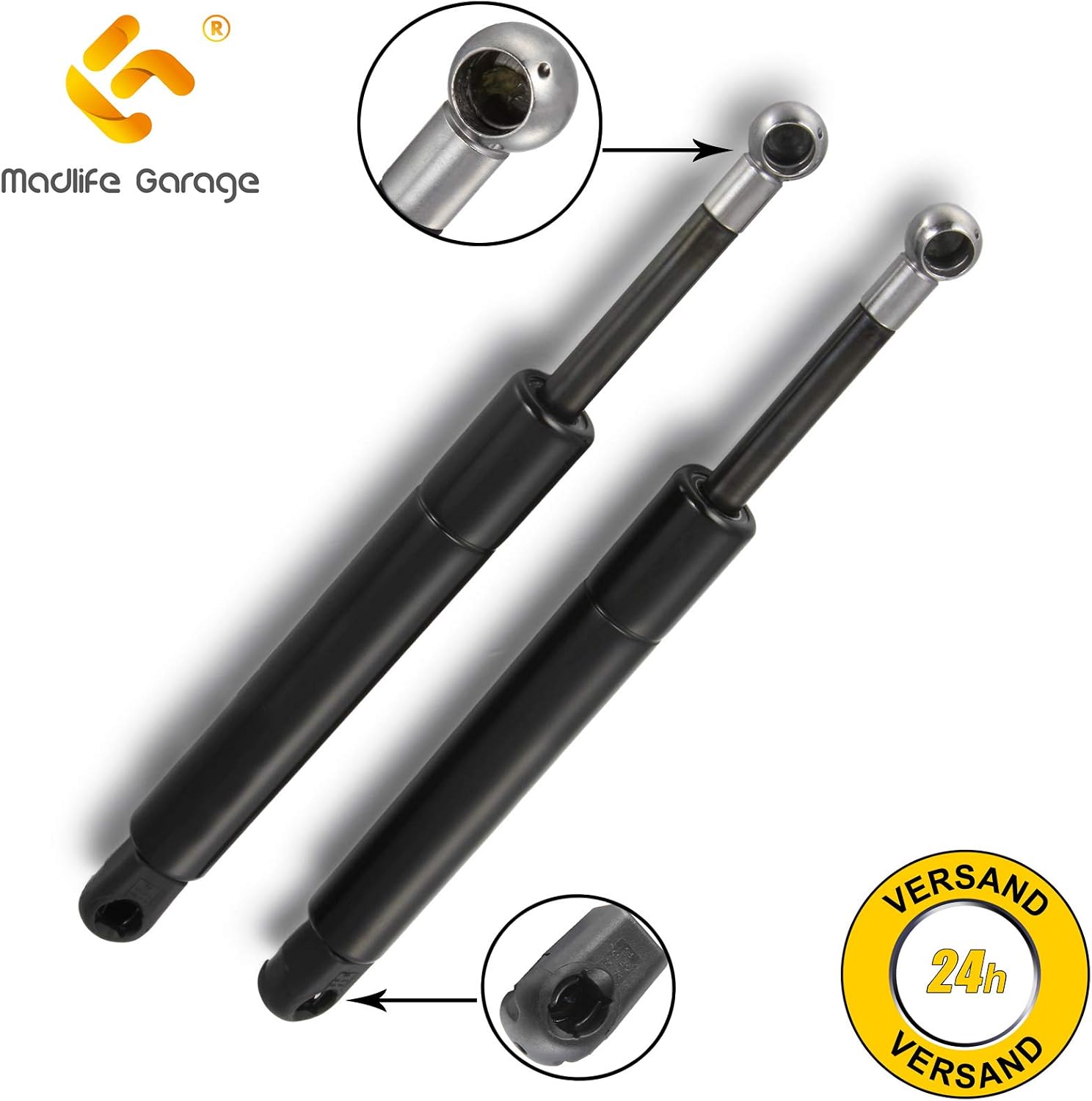 Pair of Gas Struts/Spring 1638800029 for 98-05 W163 ML320 ML350 ML430 ML500 ML55 ML55 AMG From Madlife Garage