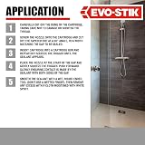 EVO-STIK Stay White Sanitary Silicone 280ml Premium Sealant - Mould Block view 7